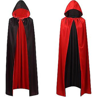 Cape With Hood Red cloak double sided