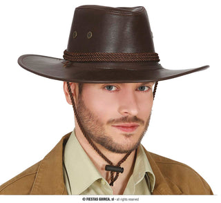 hat cowboy & adventure brown