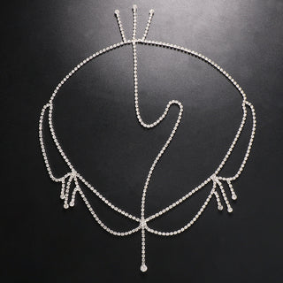 Charlston 1920s hair accessory with rhinestones