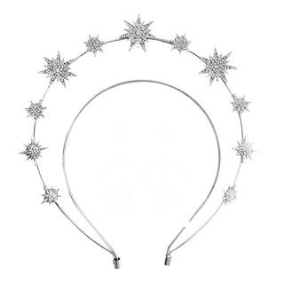 Diadem Stars with rhinestones
