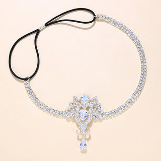 Charlston 1920s hair accessory with rhinestone diamond