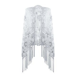 Charlston 1920s sequin shawl one size