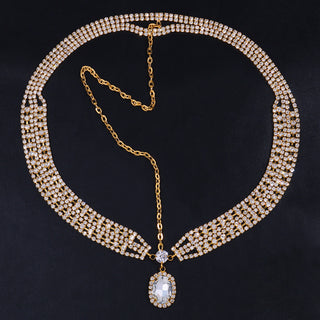 Charlston 1920s hair accessory with rhinestone diamond