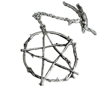 Silverhalsband pentagram