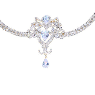 Charlston 1920s hair accessory with rhinestone diamond