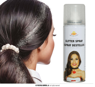 Glitterspray för håret Silver 125ml