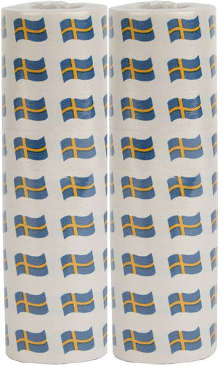 Serpentin m svenska flaggan 2-pack