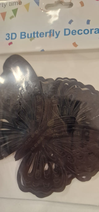 12 decorative butterflies in 3D