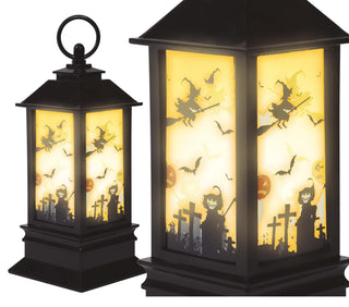lyktor med LED ljus för halloween 18x9cm