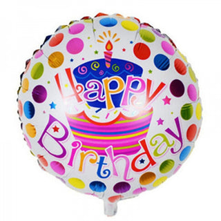 Folieballong happy birthday tårta