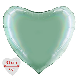 Folieballong XL hjärta med helium