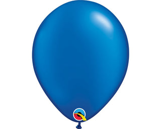 Latexballonger Metallic Mörkblå 30cm 100-pack Premium Qualatex