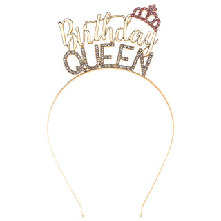 Diamant Diadem "Birthday Queen" Guld
