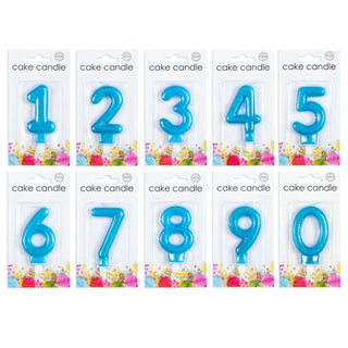 Sifferljus Turkosblåglitter 0-5