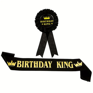 Ordensband med pin "Birthday King"