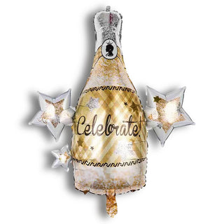 Folieballong Champagne celebrate guld