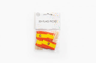 cocktailflagga spanien 50-pack