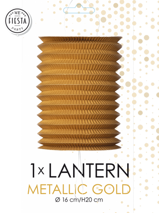 Pull lantern Gold 16cm
