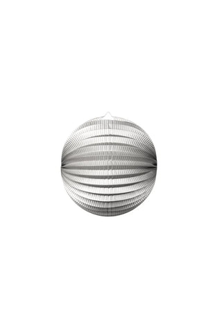 Rund Lykta Silver 25cm