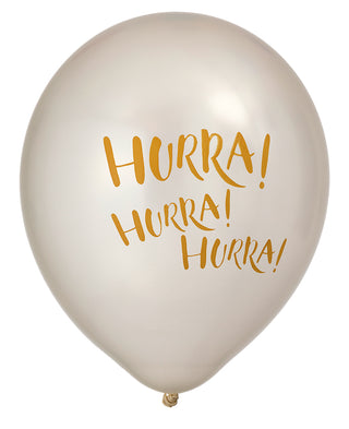 Latexballonger Hurra 6-pack 12"