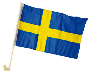 Sverigeflaggor för bil, 2-pack