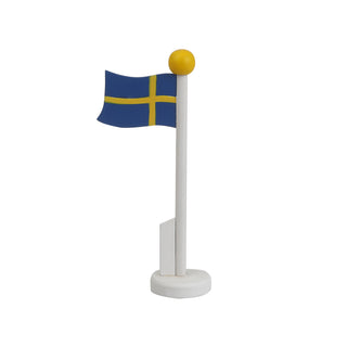 Liten Träflagga Sverige 14cm