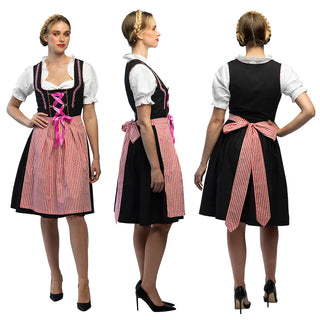 Oktober Fest Klänning Rosa Strl 40/42