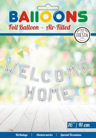 welcome home ballong girlang silver