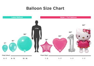 Folieballong satin hjärta med helium