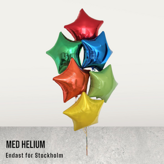 Helium ballongbukett hjärta 🌟 6st