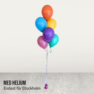 Helium ballongbukett 6st