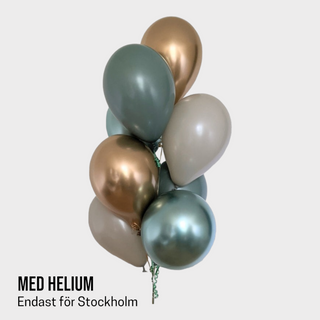 Ballongbukett med Helium 8st