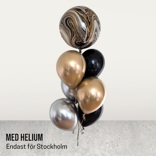 Helium ballongbukett 6st med orbz