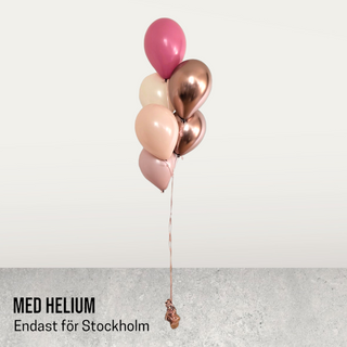 Helium ballongbukett 6st