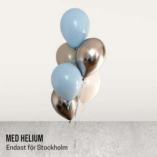 Helium ballongbukett 6st