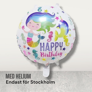 Folieballong födelsedag sjöjungfrun 2