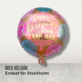 Folieballong födelsedag stay FABULOUS