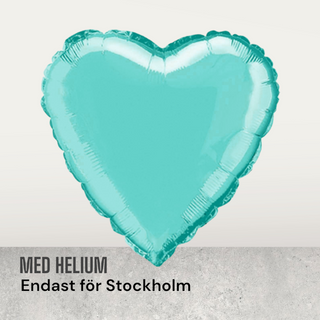 Folieballong hjärta med helium