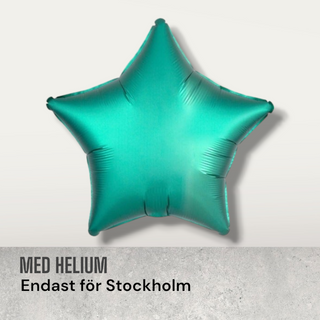 Folieballong satin Stjärna med helium 46cm