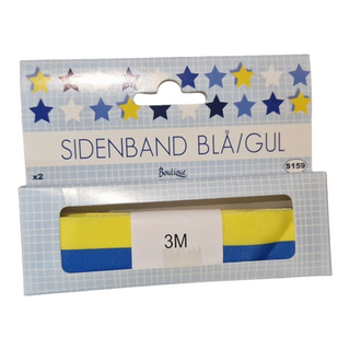 SIDENBAND BLÅ/GUL 25mm S159