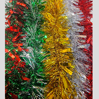 Julglitter 5 olika färger 2m
