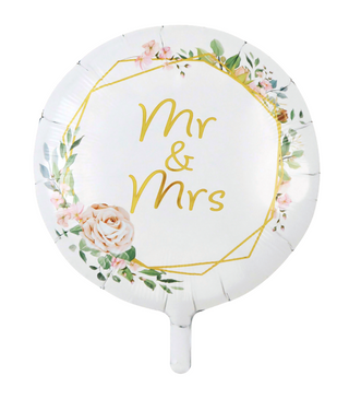 Mr & Mrs blomster Heliumballong 18"