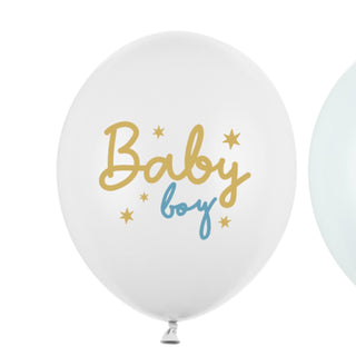 baby shower boy latex balloon with helium 30cm