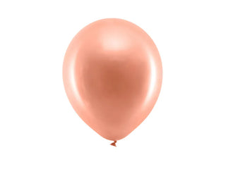 Rainbow ballonger 100pack 23cm Metallic Rosé
