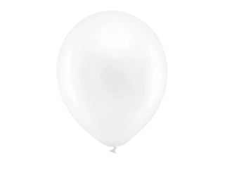 Latexballonger Pärlemor Vita 30cm, 100-pack
