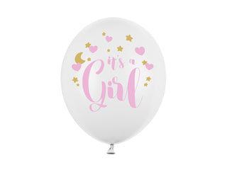 Latexballonger It´s a girl 30cm, 6-pack