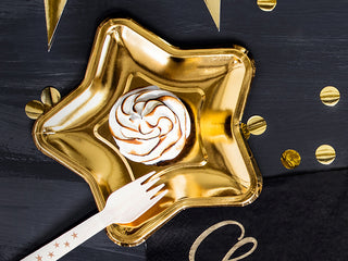 Paper plates Gold Star 6-pack 18cm