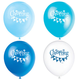 Christening Latexballonger Blå 8-pack