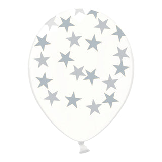 stars latex balloon with helium 30cm