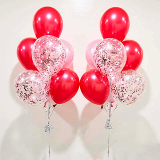 Helium Ballongbukett Konfetti 7st